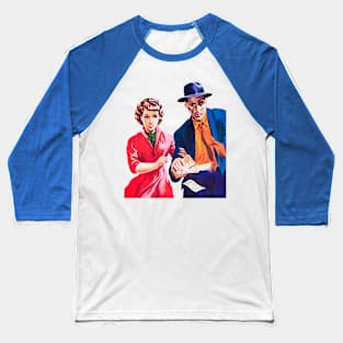 couple with wallet full of dollars retro vintage comic Baseball T-Shirt